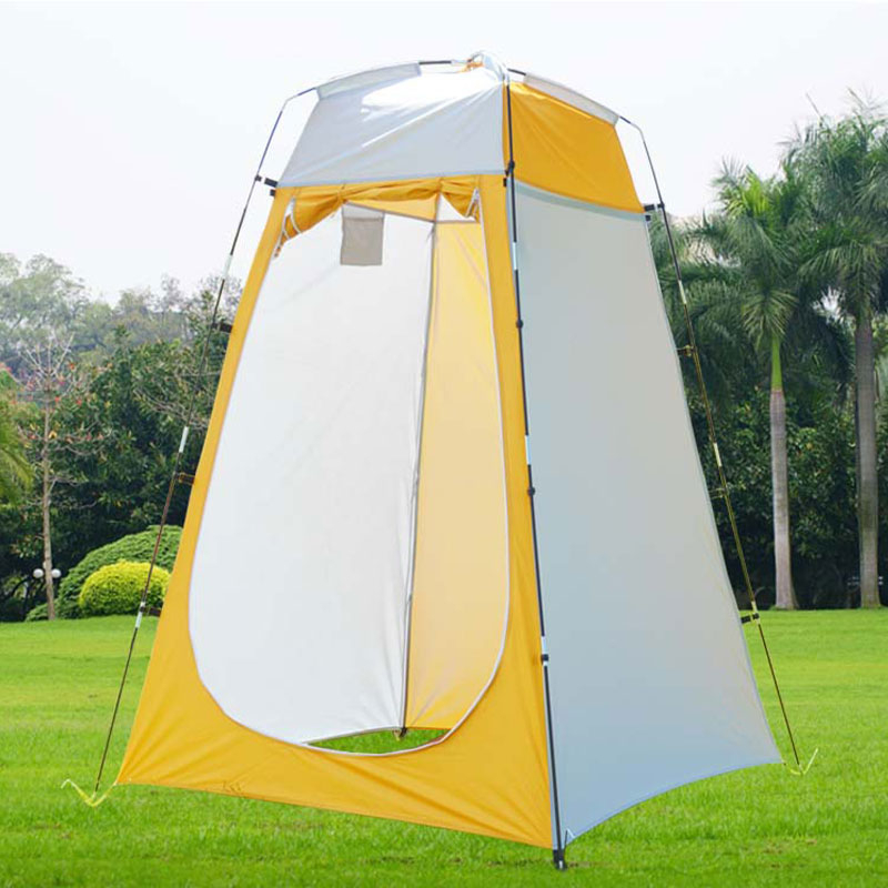 Cheap Goat Tents Outdoor Shower Tent Camp Beach Camping Tent Quick Automatic Pop Up Rain Shelter Tent Portable Privacy Shower Toilet Portable Tents